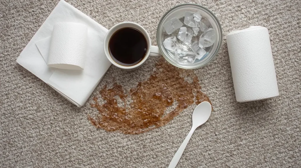 How to clean carpet at home after a spill step-by-step for coffee, soda, and greasy food